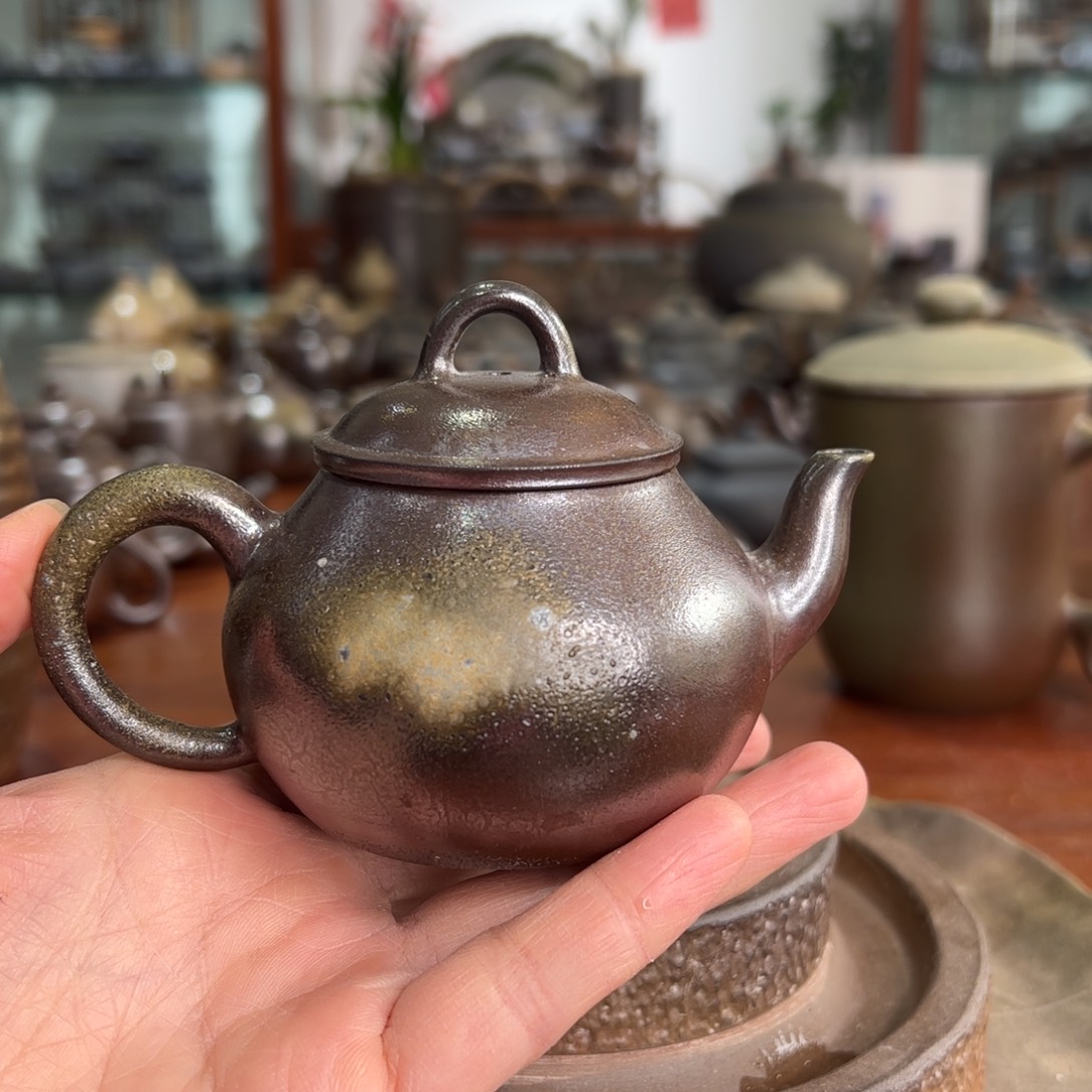 贵台龙窑柴烧茶壶A05相**缘