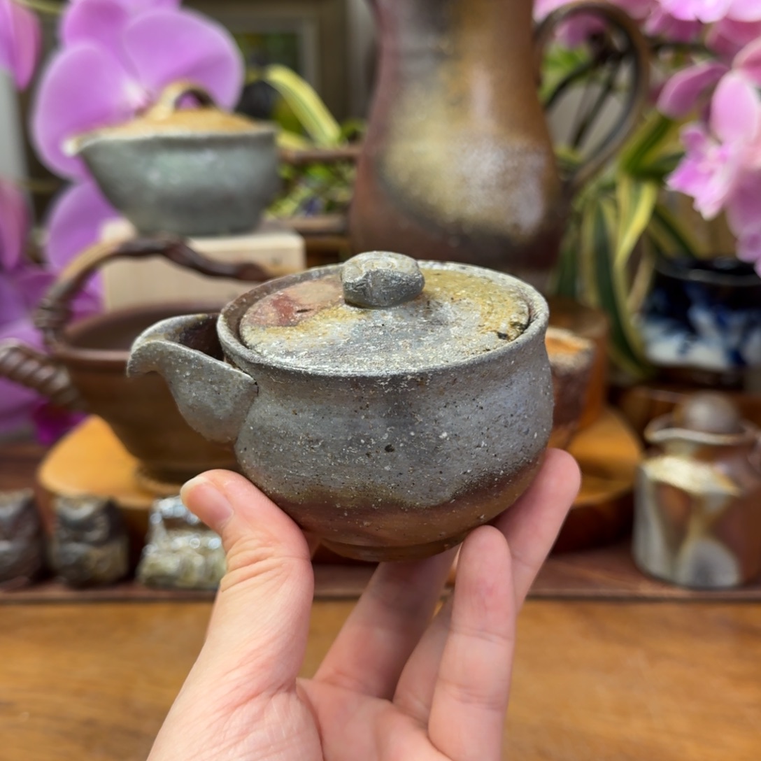 土器女士备前烧宝瓶福利一口价