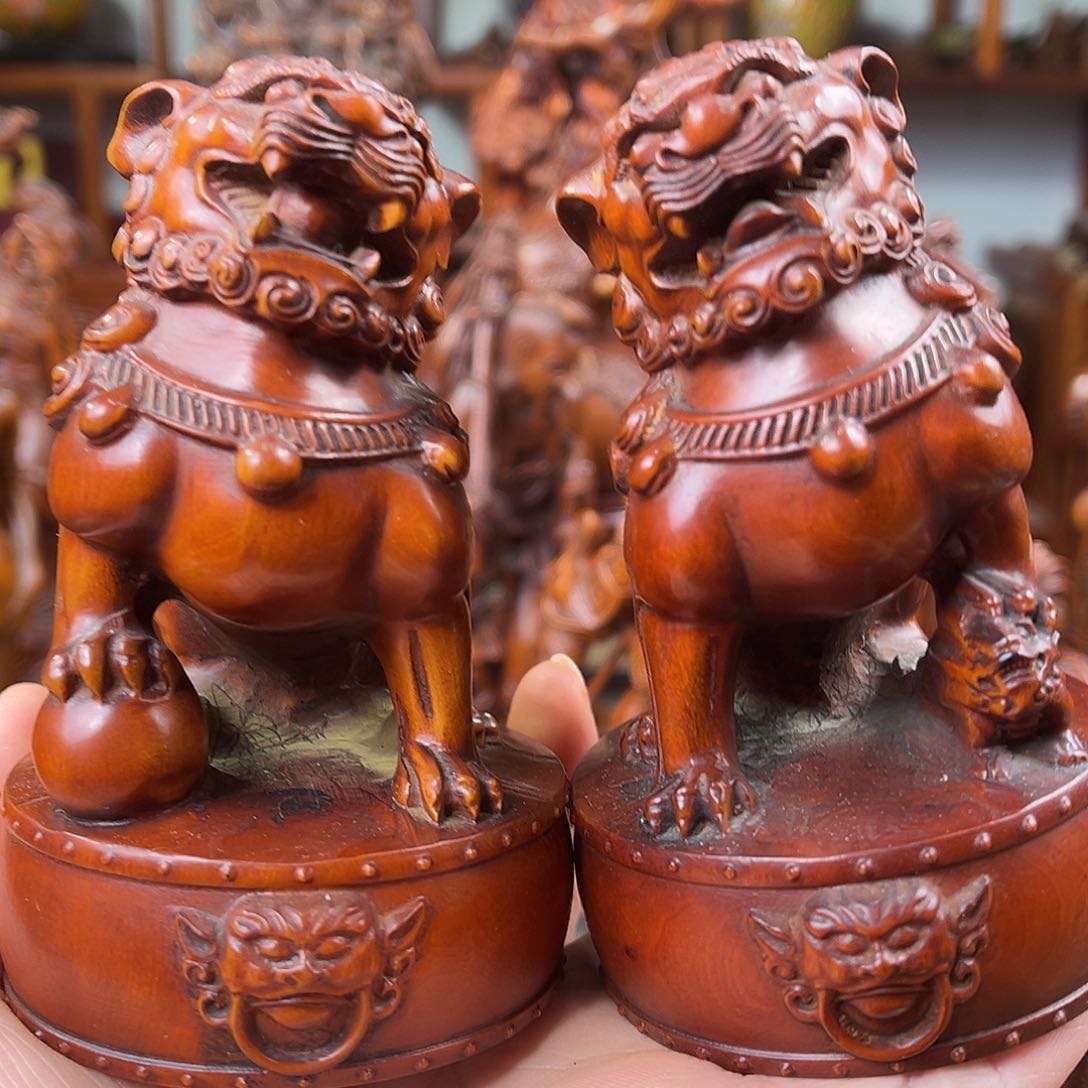 黄杨木黄杨木雕刻高度11厘米