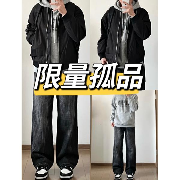 xc一号链接休闲裤男2025年潮高街潮流炸街ins百搭街头嘻哈日系ins