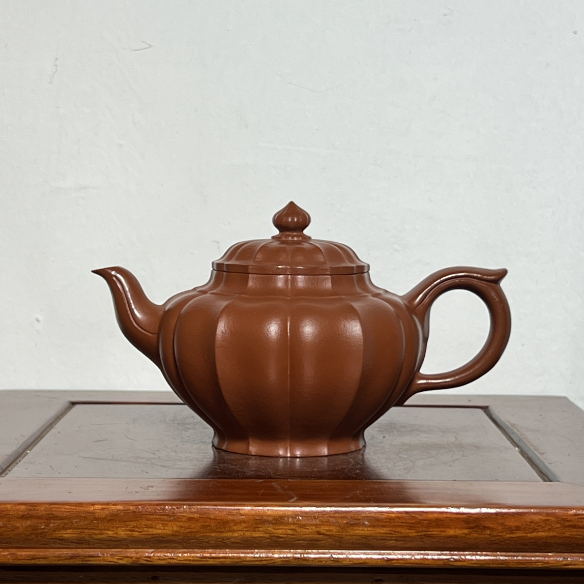 宜兴紫砂壶全手工薄胎筋纹笑樱350毫升左右