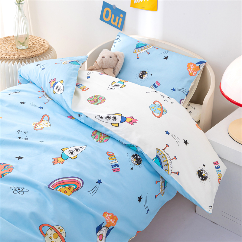 婴儿蚕丝被 双宫桑蚕长丝填充 幼儿园四季被 儿童被卡通可拆 柔软