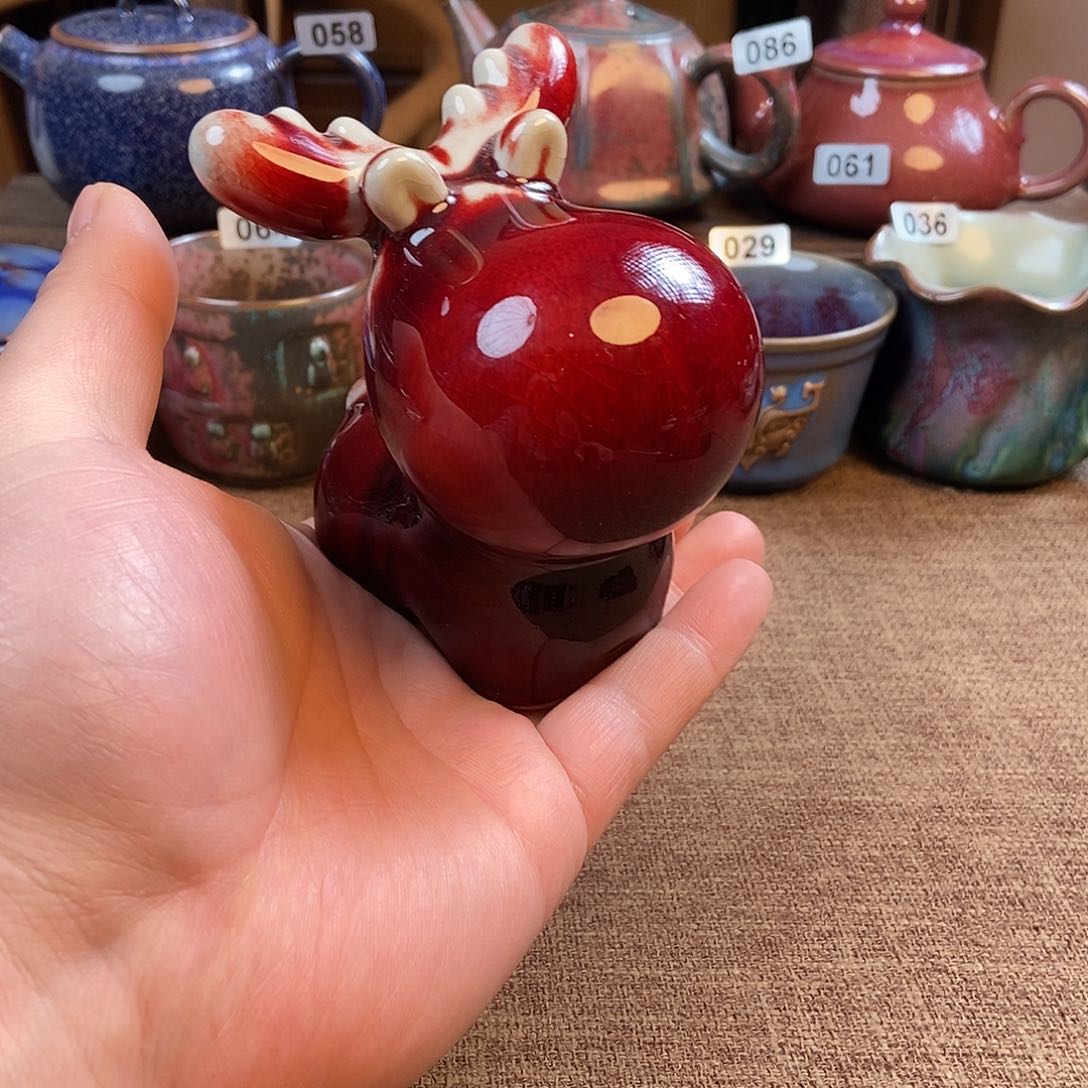 瓷片钧瓷钧瓷摆件工艺品