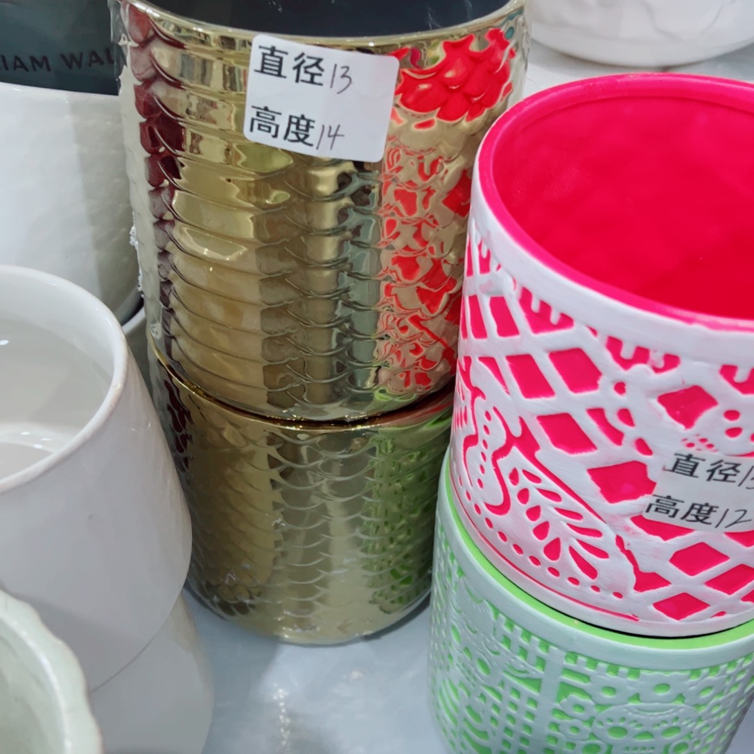 有孔，陶瓷花盆满10米包邮发货