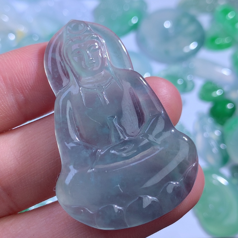 【闪购商品】翡翠颈饰未镶嵌缅甸A货翡翠