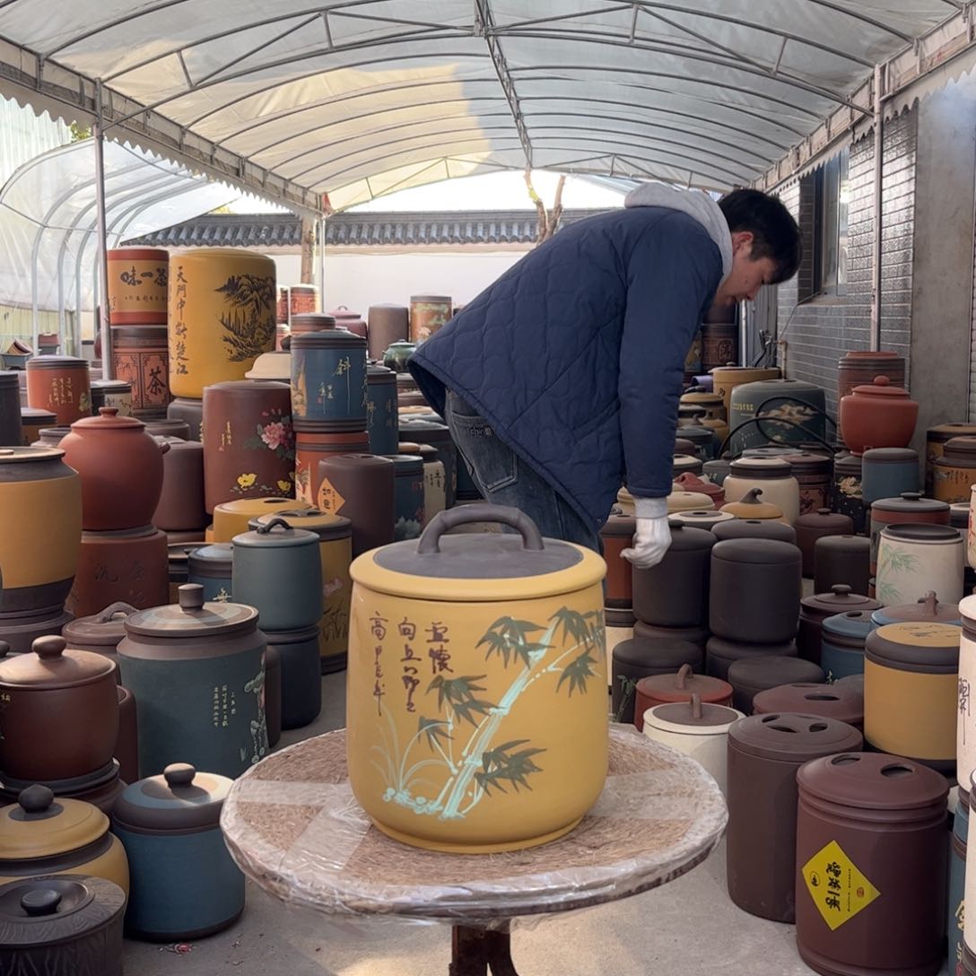 紫砂茶叶罐8 饼茶叶罐