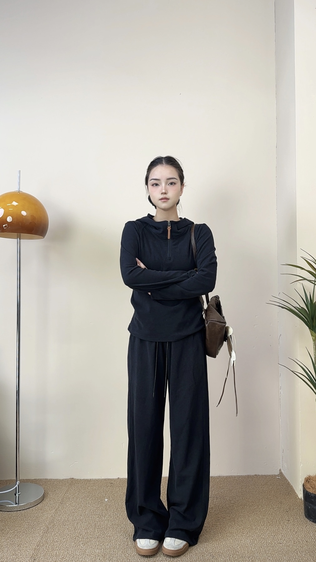 【连帽上衣】秋新款上衣女装套头连帽软糯亲肤显瘦上衣长袖运动针织