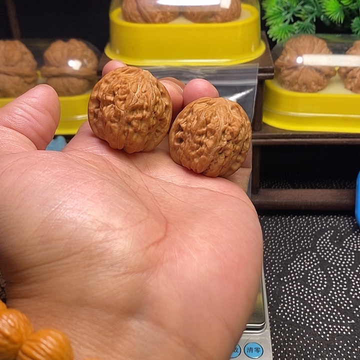 吊坠文玩核桃石子磨35