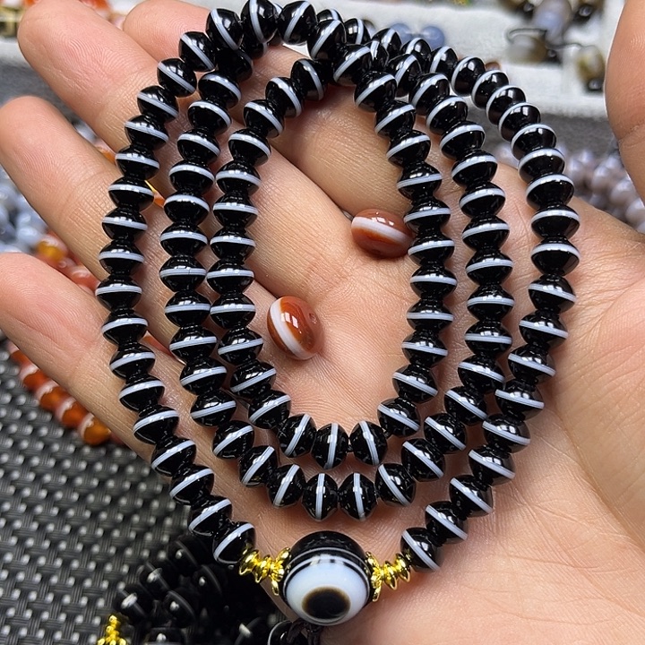 怪***椒玛瑙/玉髓未镶嵌手串