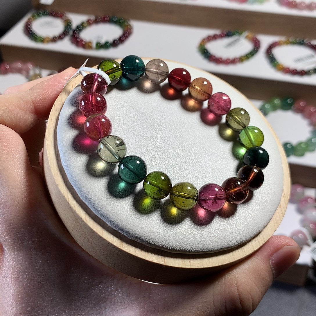 碧玺未镶嵌手链10.3mm