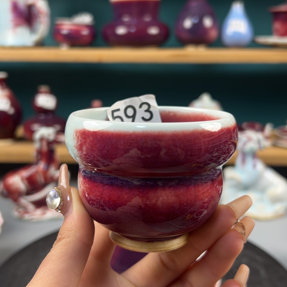 瓷片微瑕主人杯纯手工