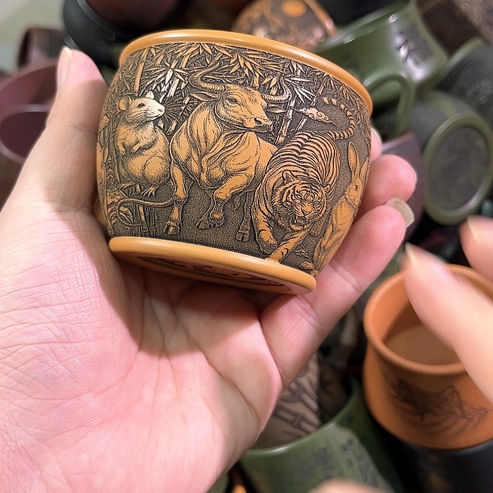 茶杯紫砂全手工紫砂主人杯