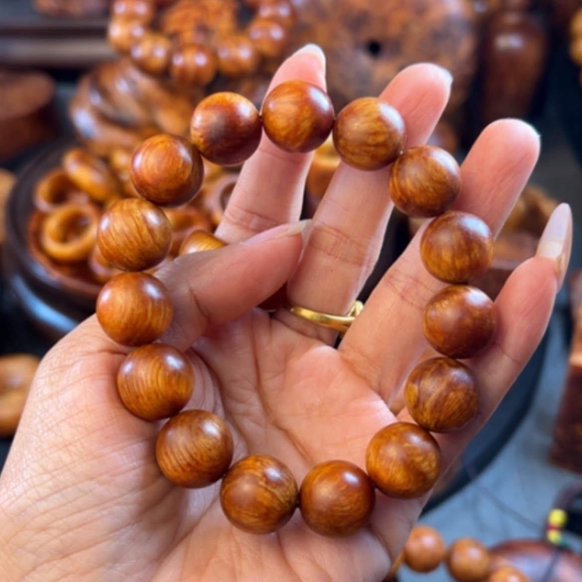 【闪购商品】松木（琥珀木）手串/手链记**笑