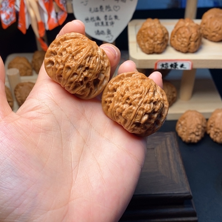 文玩核桃把件26号磨盘40尺