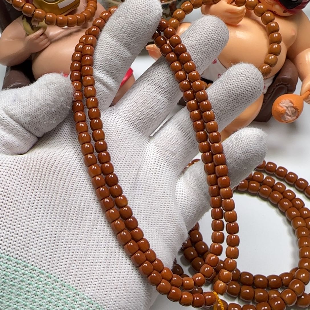 松***.橄榄核手串/手链老挝核尖脖挂5.5