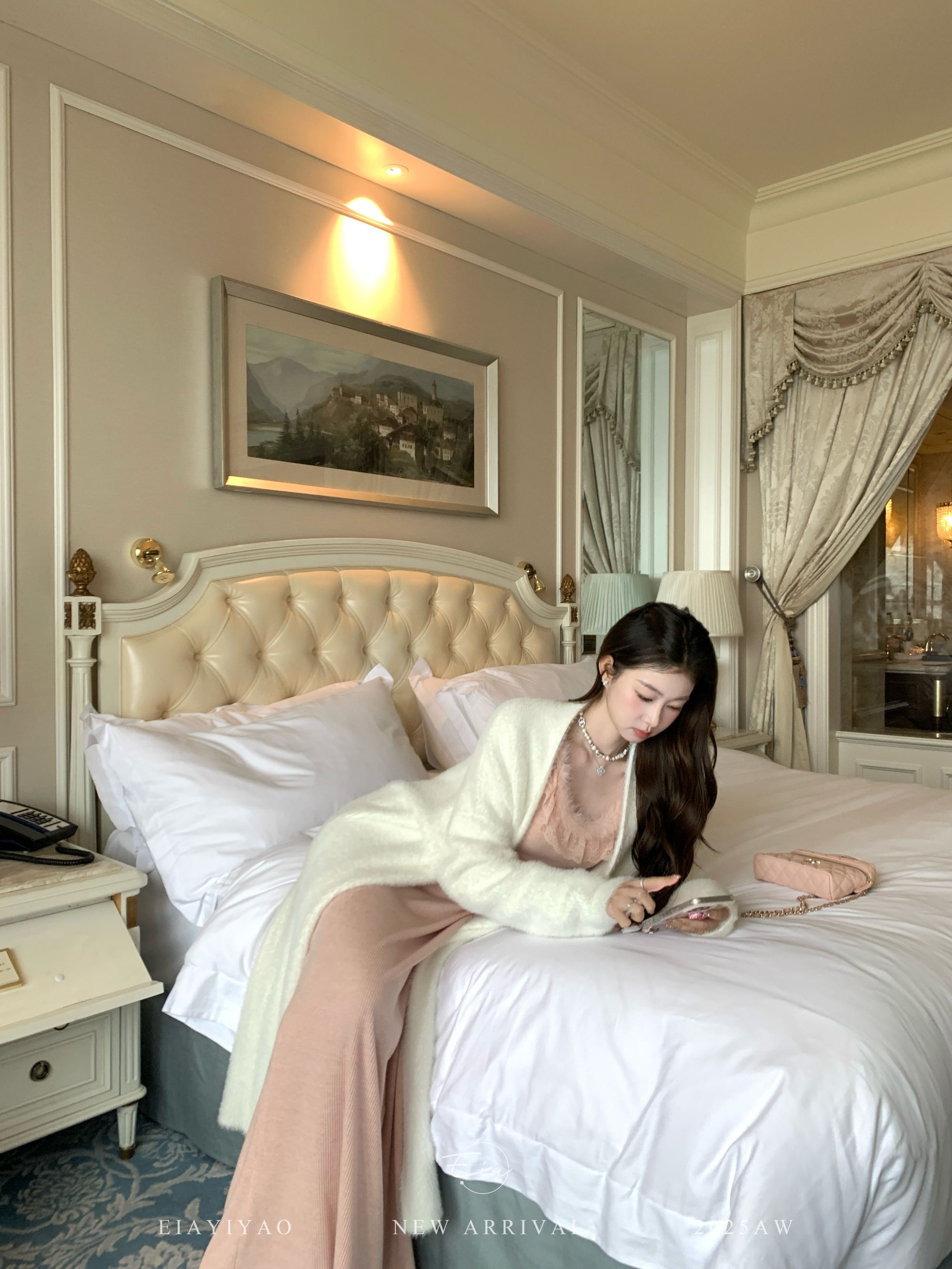 EIA一尧【糯米糍】秋冬慵懒气质毛织外套女保暖日常百搭松弛感开衫