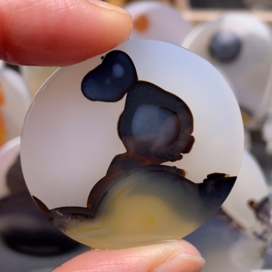 玛瑙/玉髓吊坠(不含链)未镶嵌