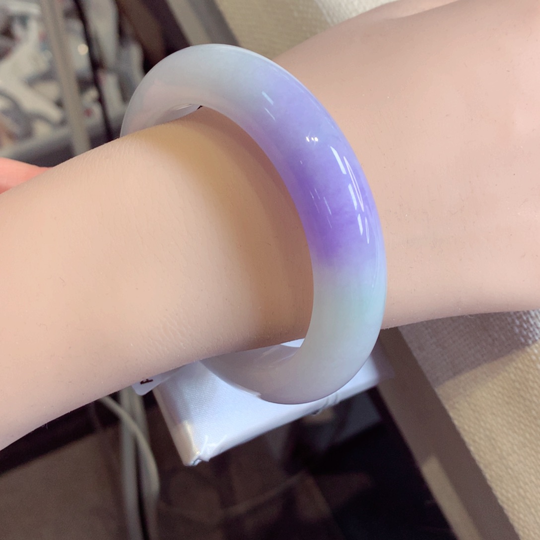 翡翠手镯未镶嵌正圈56（20号）89