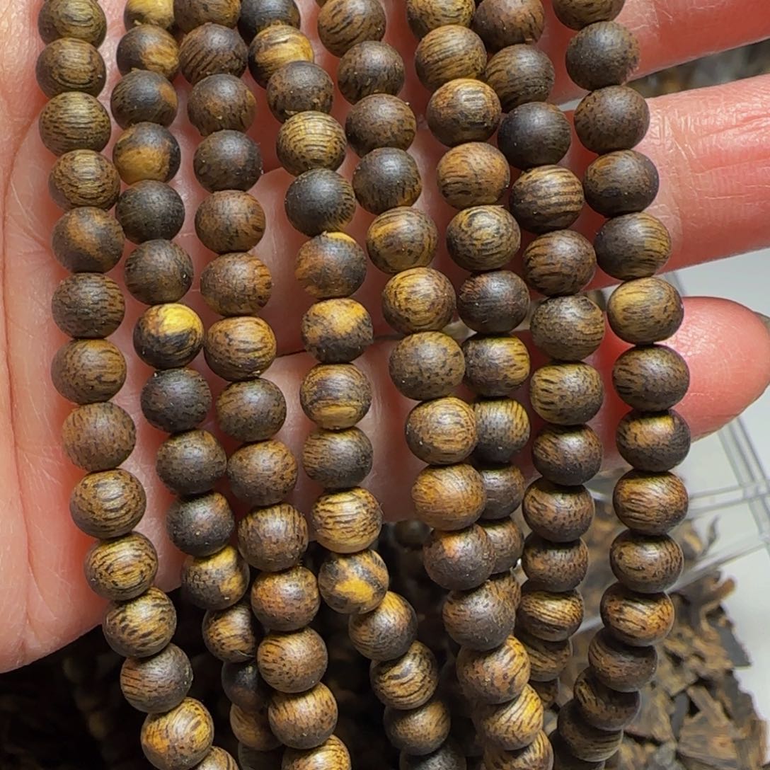 橄榄核手串/手链奇楠0.5圆珠多圈随机发1