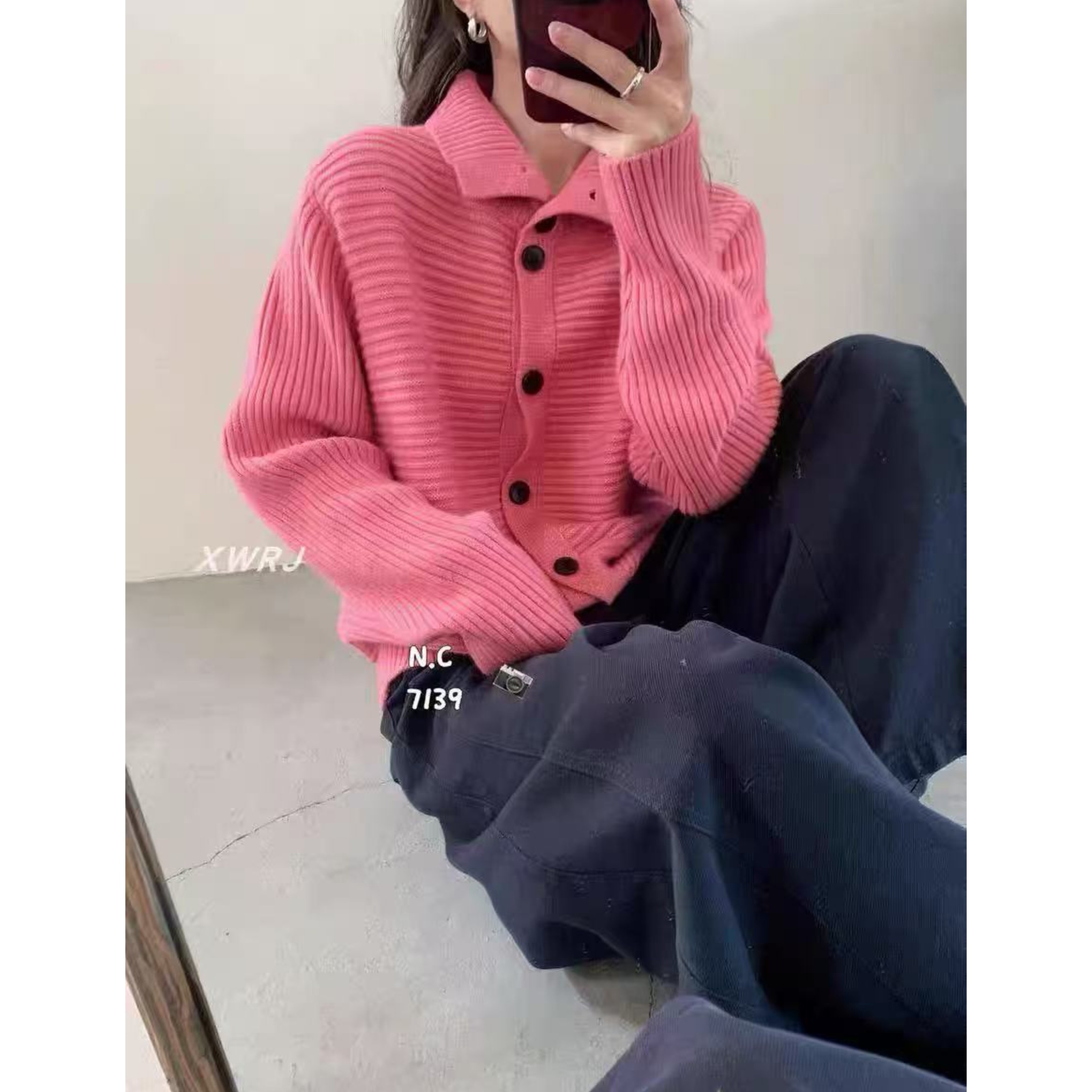 ZJ 天丝羊毛！胸106-160长57（部分无三标介意勿拍）针织上衣 5012