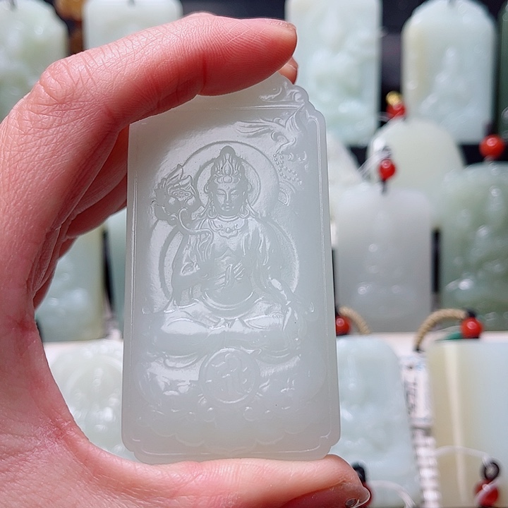 奋***油和田玉未镶嵌挂件