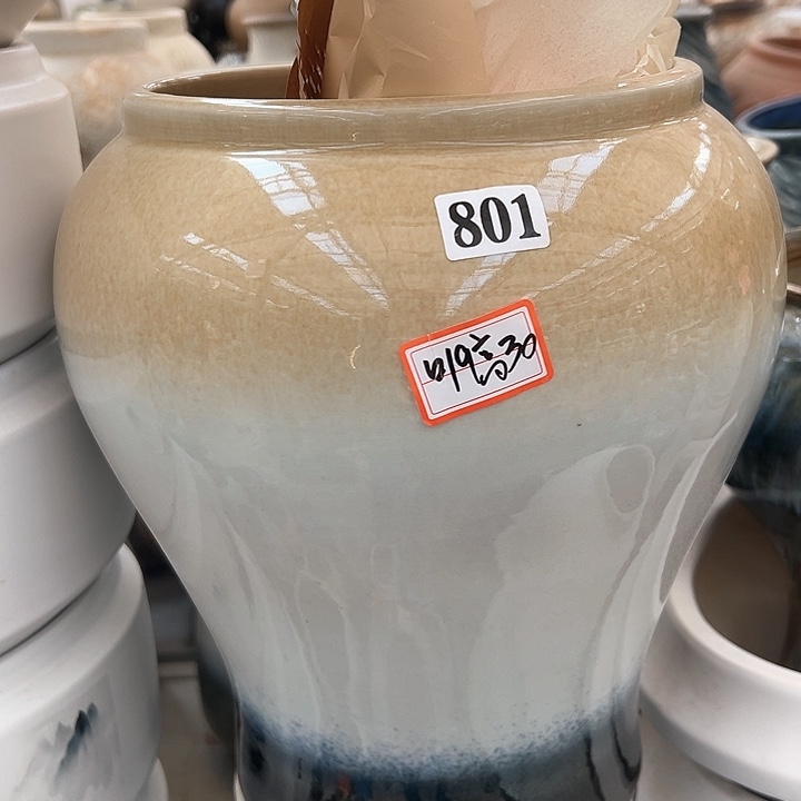 陶瓷景德镇精品花盆栽适合