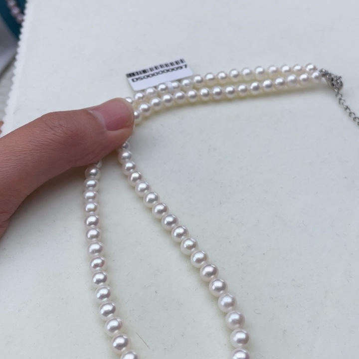 淡水珍珠颈饰未镶嵌卡5.5极光炫彩