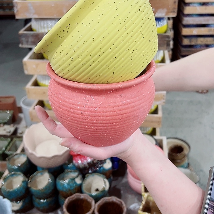 有孔，凑单福利满10元发货陶瓷多肉花盆！