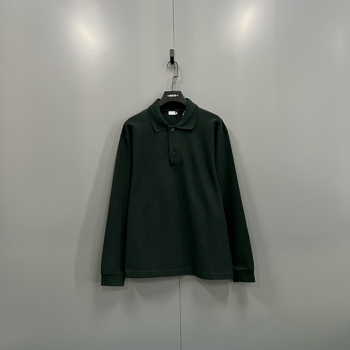 未使用 BURBERRY/博柏利 (ll) 深绿色刺绣长袖polo衫S-XL码017843