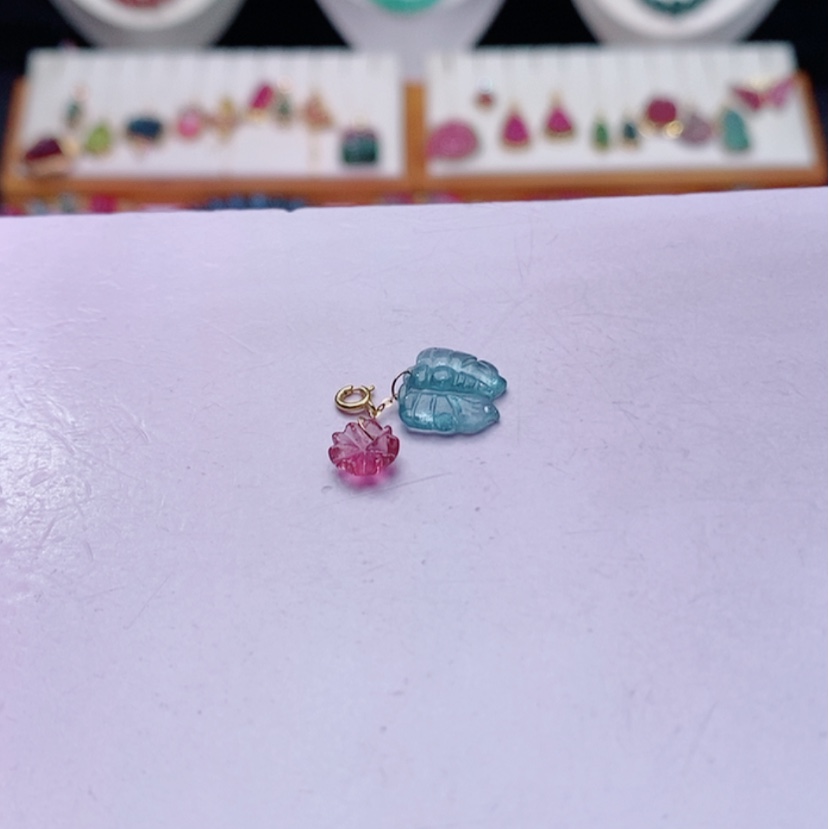 【闪购商品】碧玺碧玺m18K金镶嵌提溜