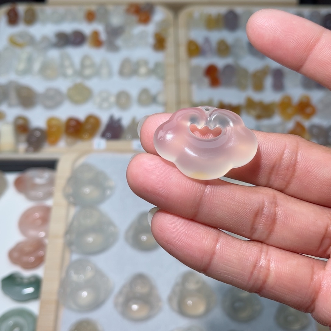 玛瑙/玉髓颈饰合金清