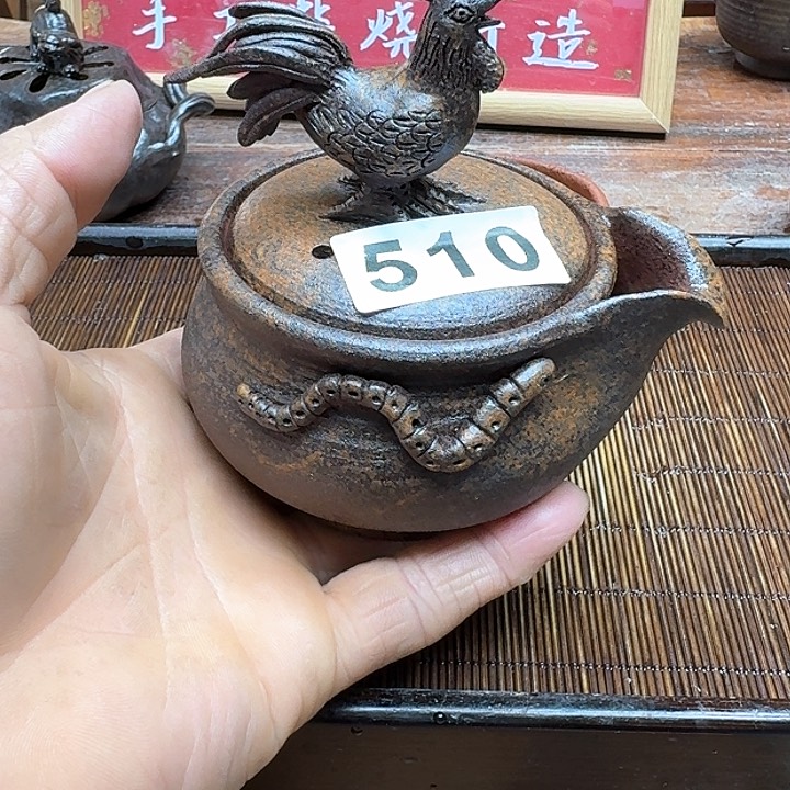 纯手工制作粗陶茶具