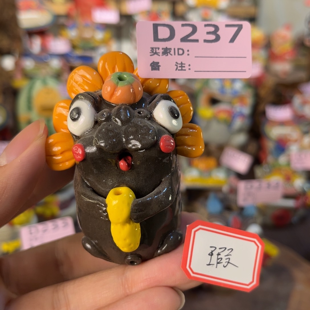 泥塑纯手工茶宠摆件