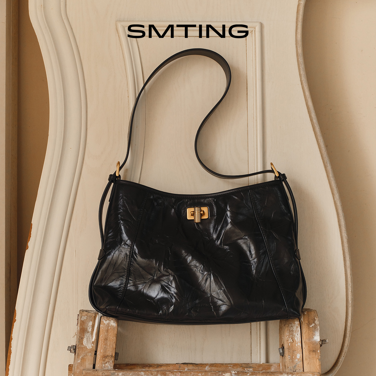 【西木汀】半岛 新款头层牛皮托特包女hobo包包大容量单肩斜挎包