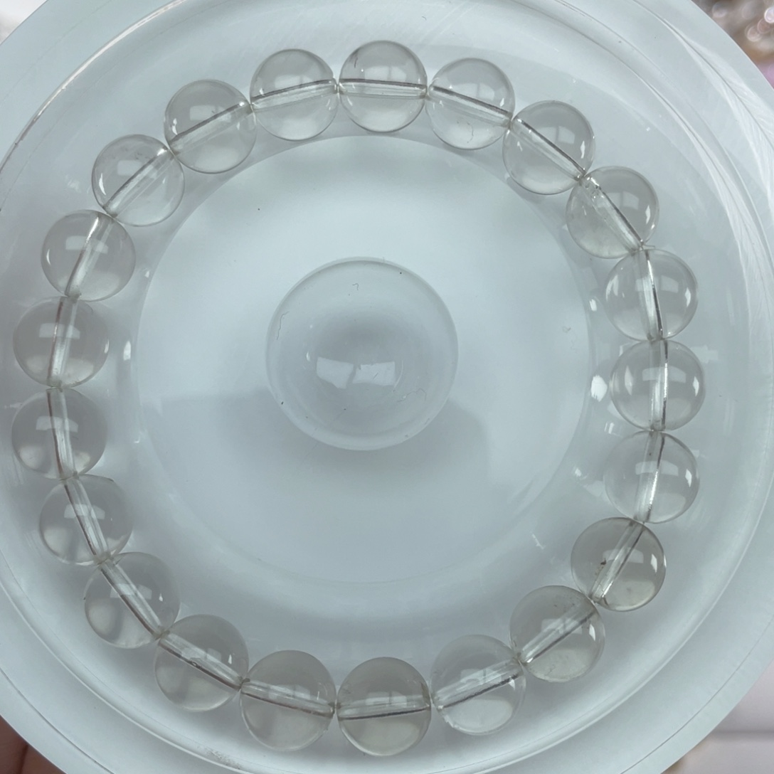 水晶手链未镶嵌009白水晶A9m+