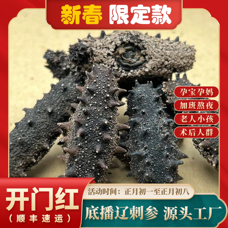 【国标开门红】大连底播纯淡干海参60-100头/斤孕妈妈老人孩子