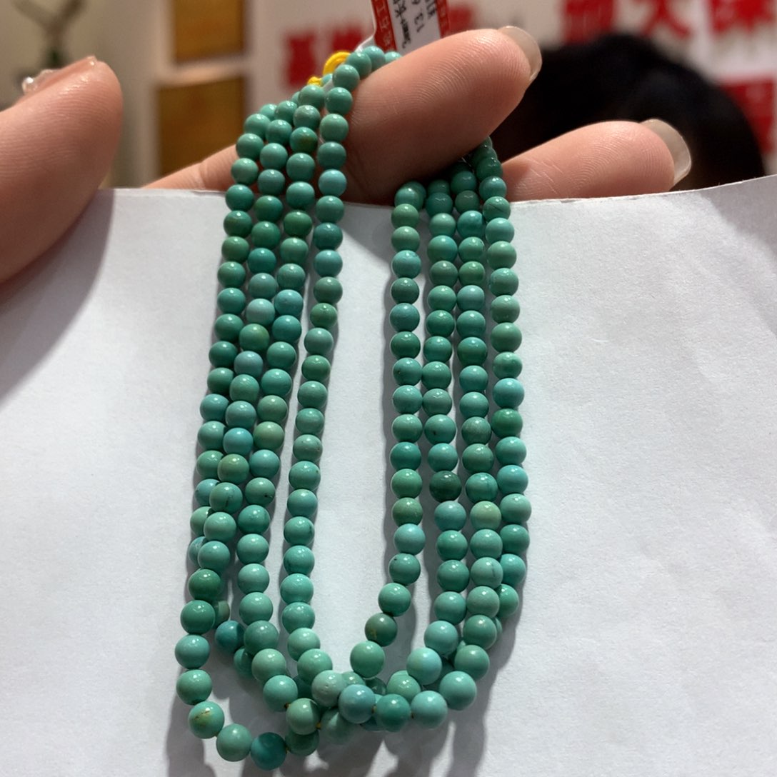 绿松石长链未镶嵌