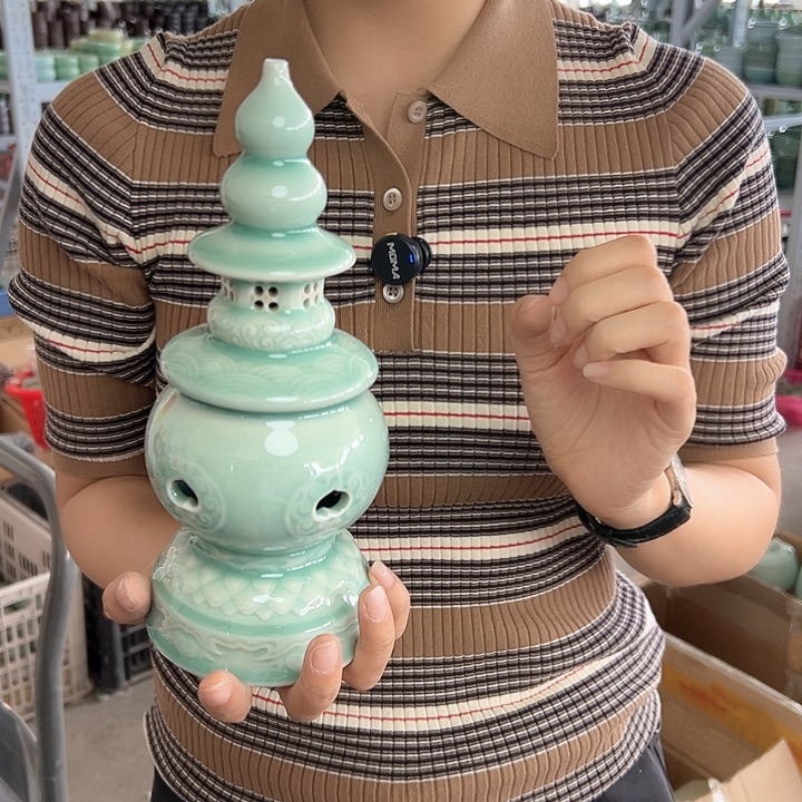 龙泉云间青瓷小米茶器