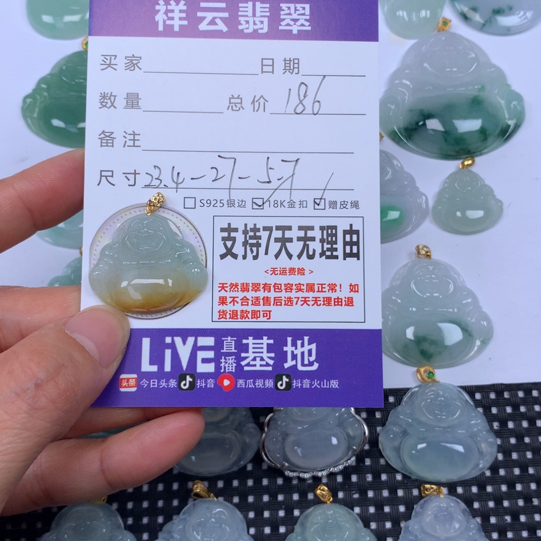 翡翠未镶嵌颈饰天然