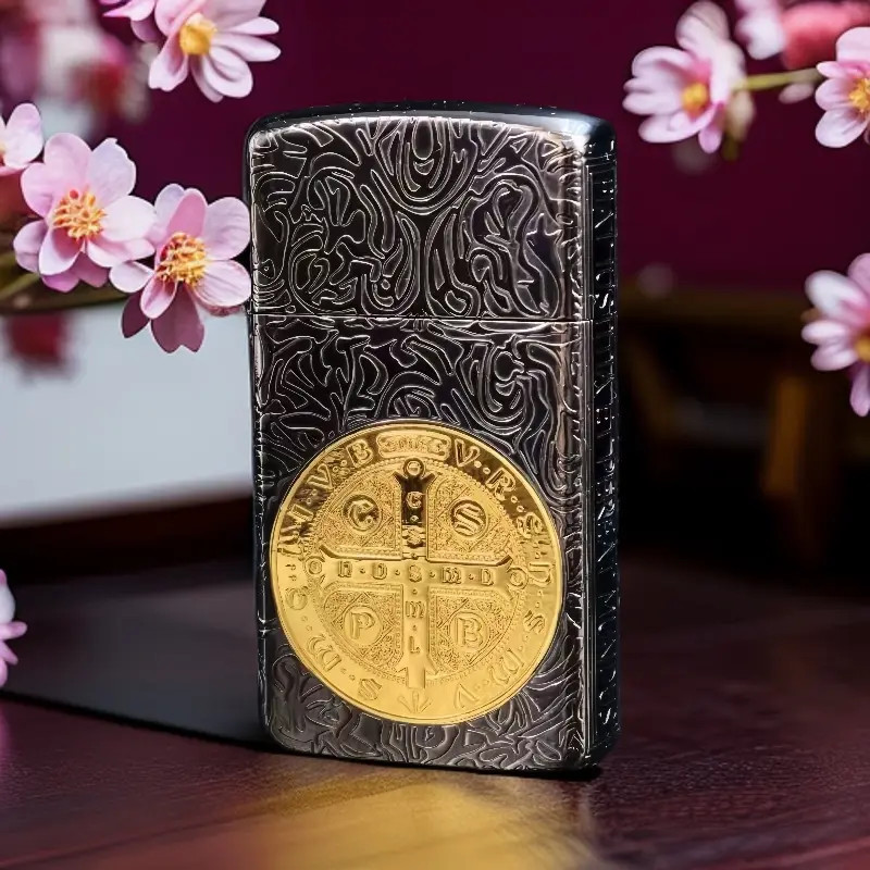 Zippo正品打火机专属【窄机黑金康斯坦丁】