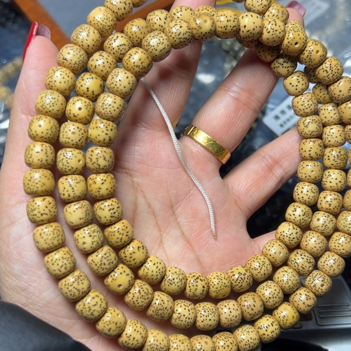 星月菩提手串星月10黄脖挂