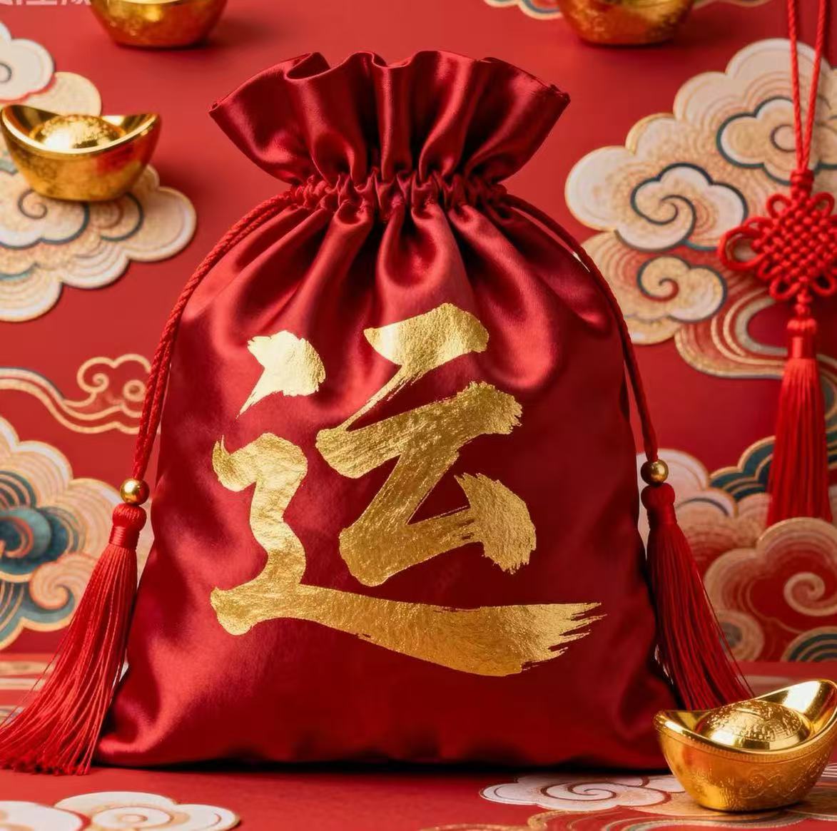运 泰岁 手绘卡 生肖贴福卡