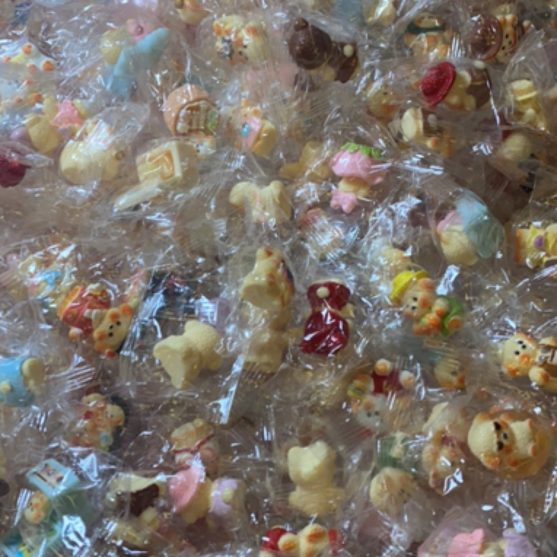 树脂DIY食玩配件棉花糖小狗混