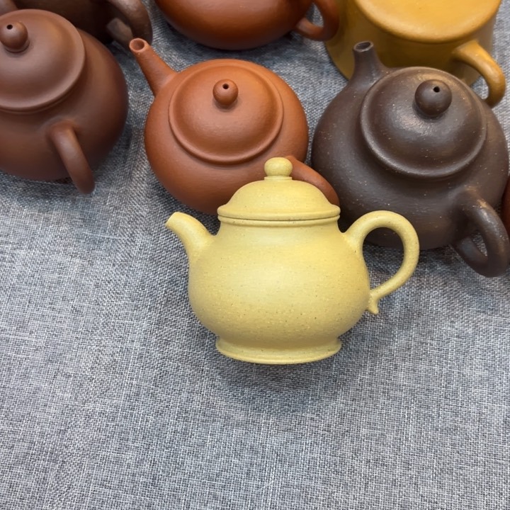 紫砂茶壶潘壶本绿