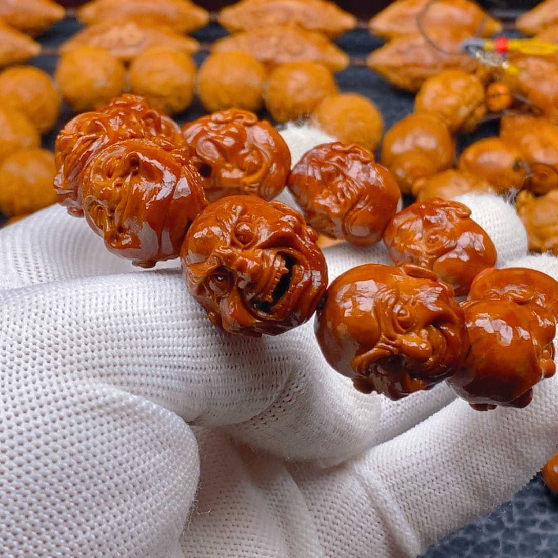 橄榄核手串/手链许静健2.0铁核十八罗汉（微包浆）