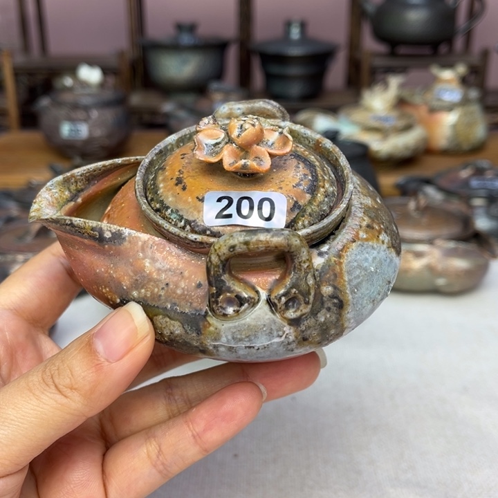 壶裸柴烧陶瓷茶具