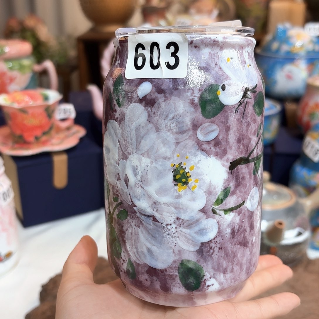 景德镇手绘高温釉下彩陶瓷茶具