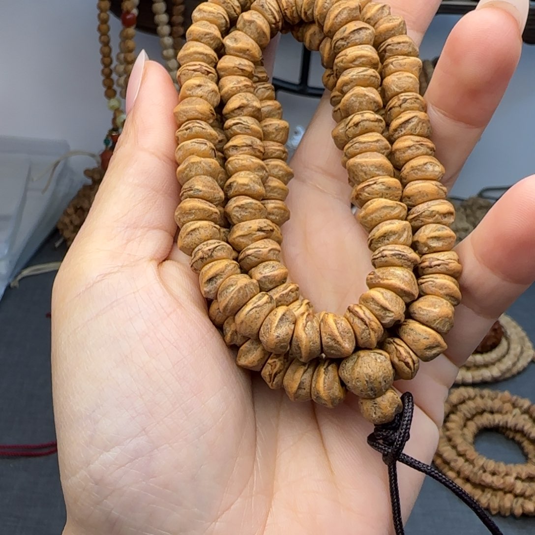 彩***蛋柏木手串/手链百嘎大肠