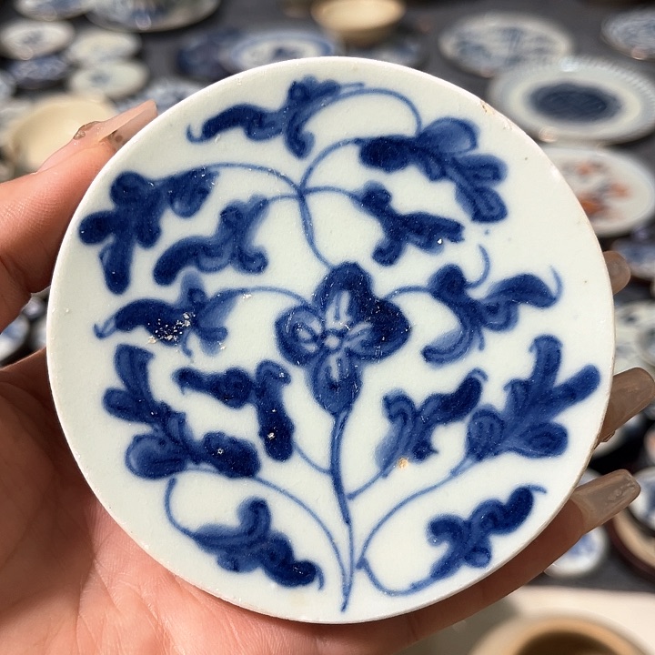 瓷片瓷片茶托喝茶非常不错
