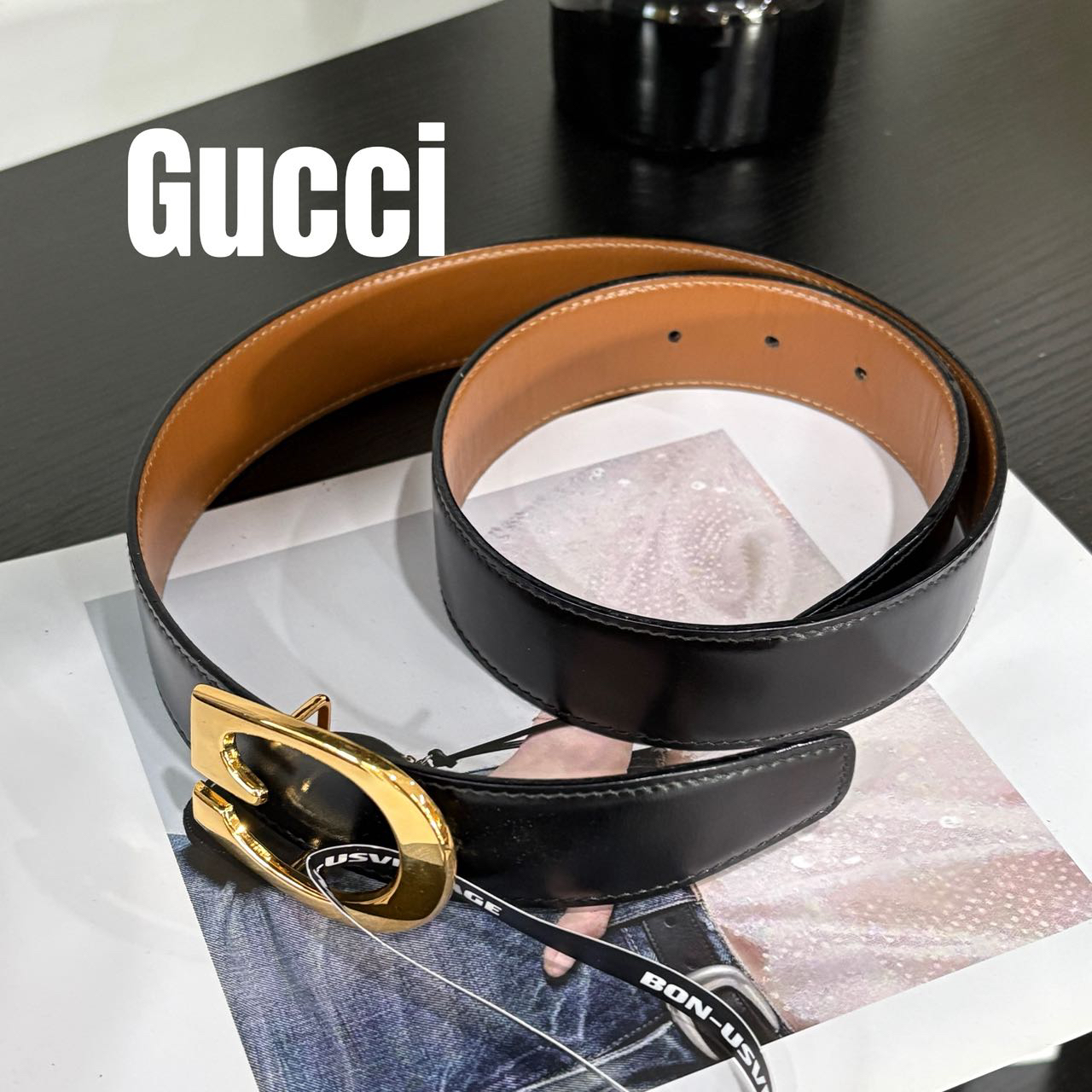 修复品618697/GUCCI/古驰腰带 （腰围:66cm-71cm）